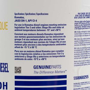 Lubricante Original Komatsu de Motor 15W-40DH Balde 20L