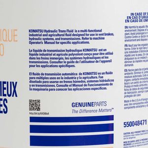 Lubricante Original Komatsu para Ejes AXO80 Balde 20L