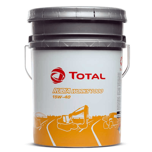 Lubricante para Motor Total Rubia Works 1000 15W40 Balde 20L